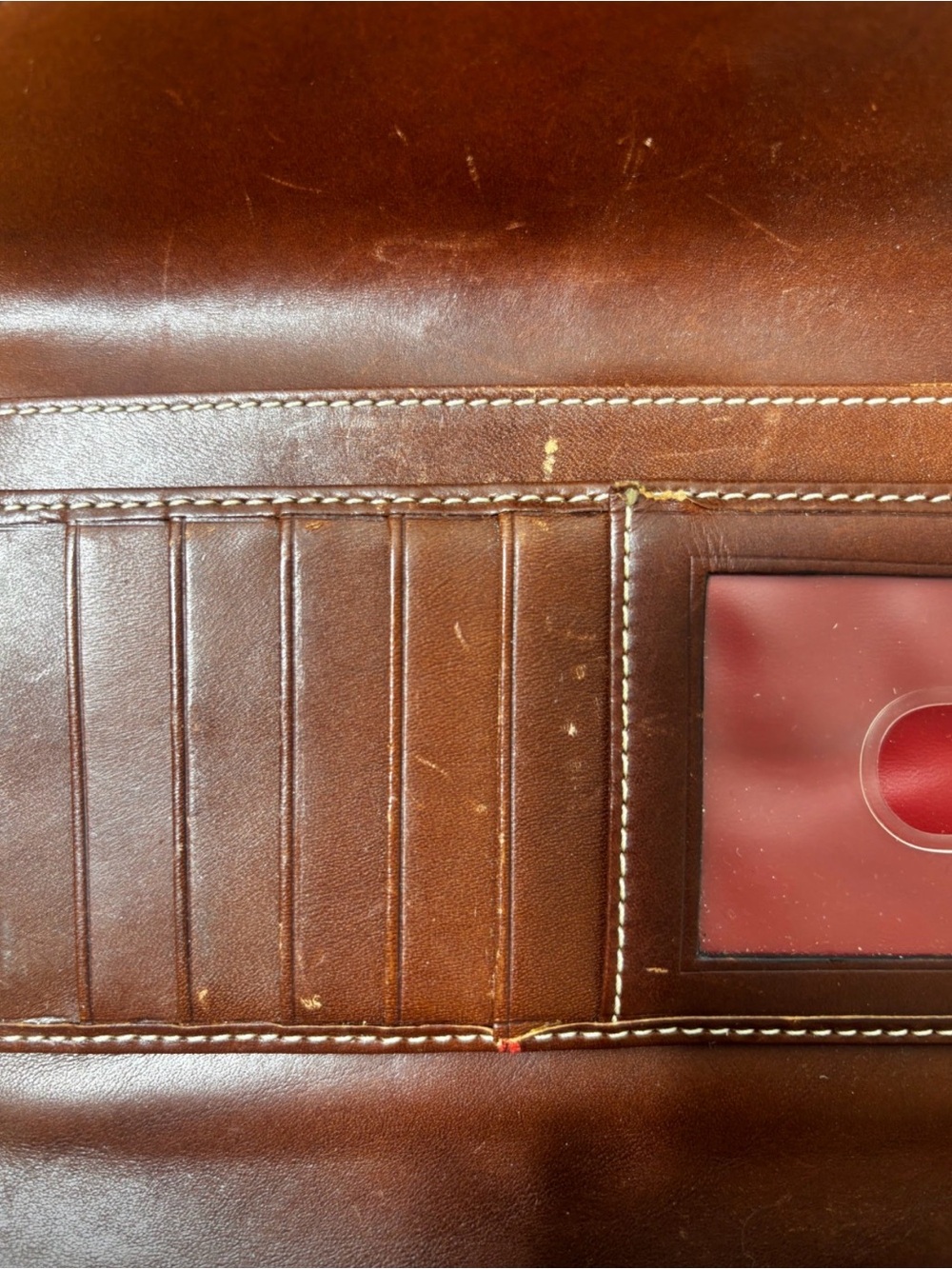 Dooney & Bourke Brown Signature Heart Print Continental Wallet with Brass Accent - Picture 8 of 8